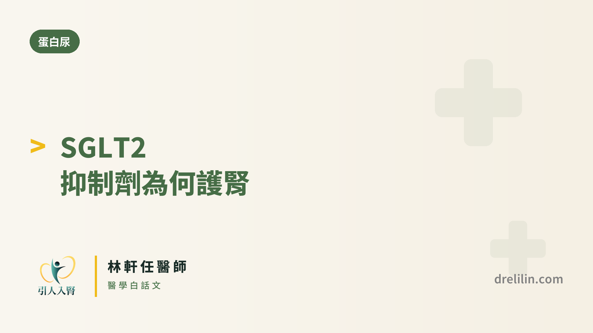 SGLT2 抑制劑 封面圖,引人入腎林軒任醫師