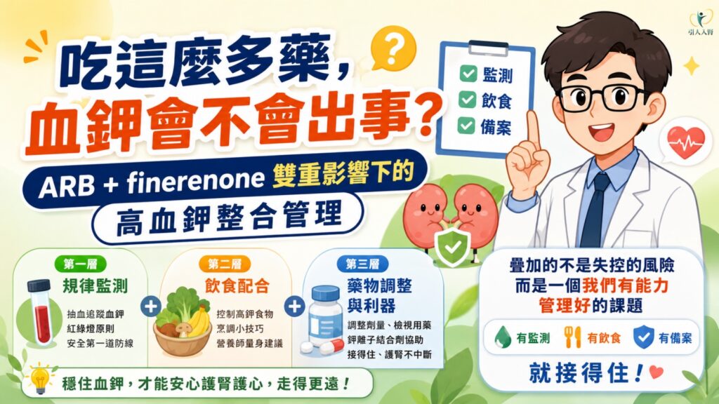 吃護腎藥會不會高血鉀?糖尿病腎臟病的血鉀管理 懶人包