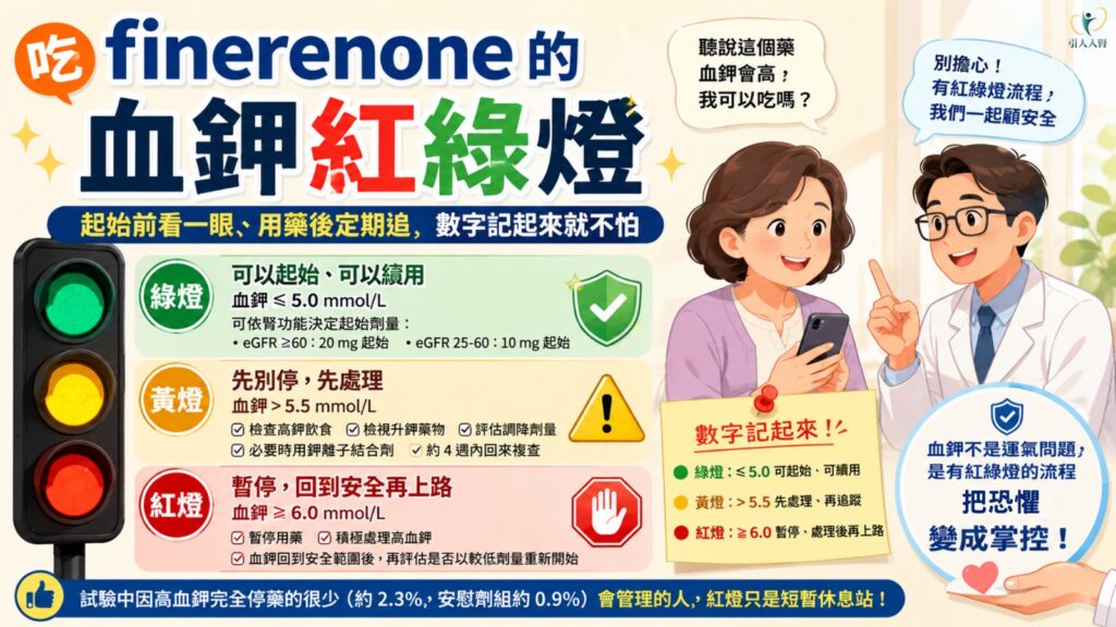 吃 finerenone 的血鉀紅綠燈 懶人包