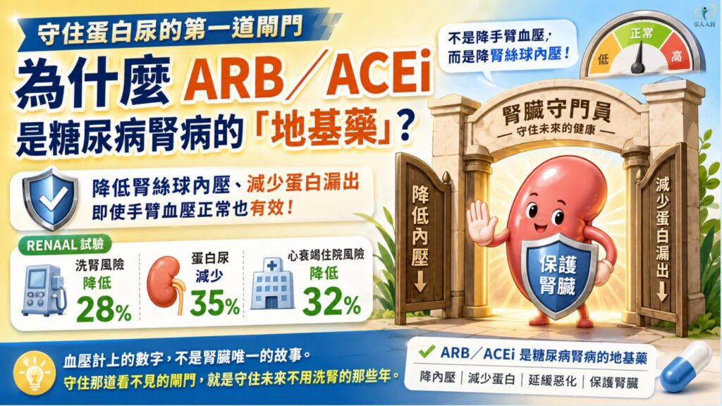 守住蛋白尿的第一道閘門 懶人包