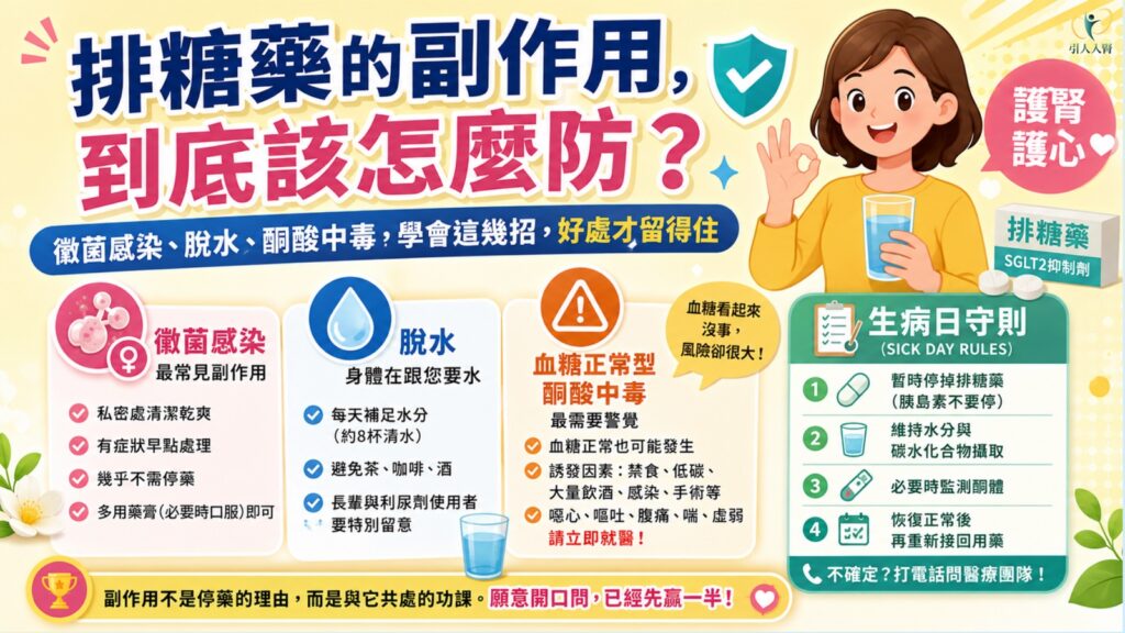 排糖藥的副作用,到底該怎麼防? 懶人包