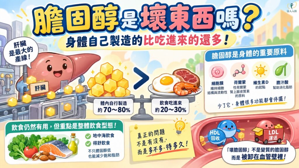 膽固醇是壞東西嗎?身體自己製造的比吃進來的還多 懶人包